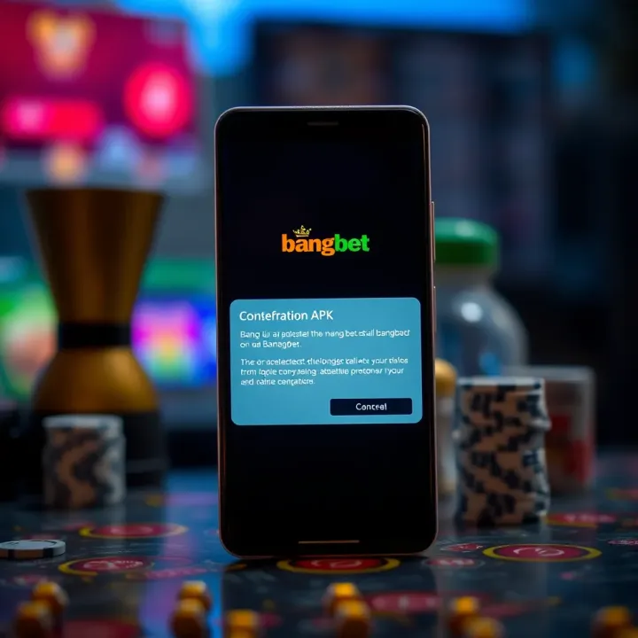 Android smartphone showing successful installation confirmation of BangBet application