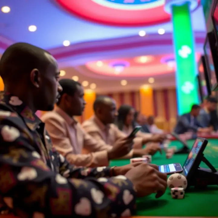 Illustration showing secure betting and smooth performance on Nigerian mobile devices