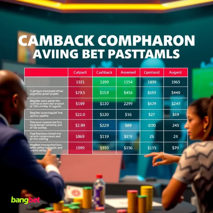 Comparison chart highlighting cashback offers from different Nigerian betting platforms