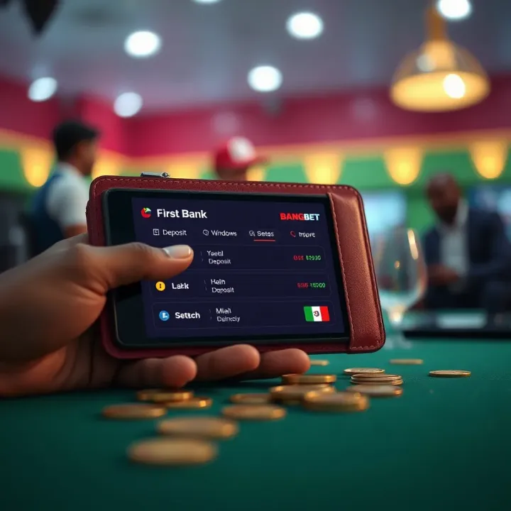 Digital wallet displaying seamless deposit and withdrawal options for Nigerian bettors