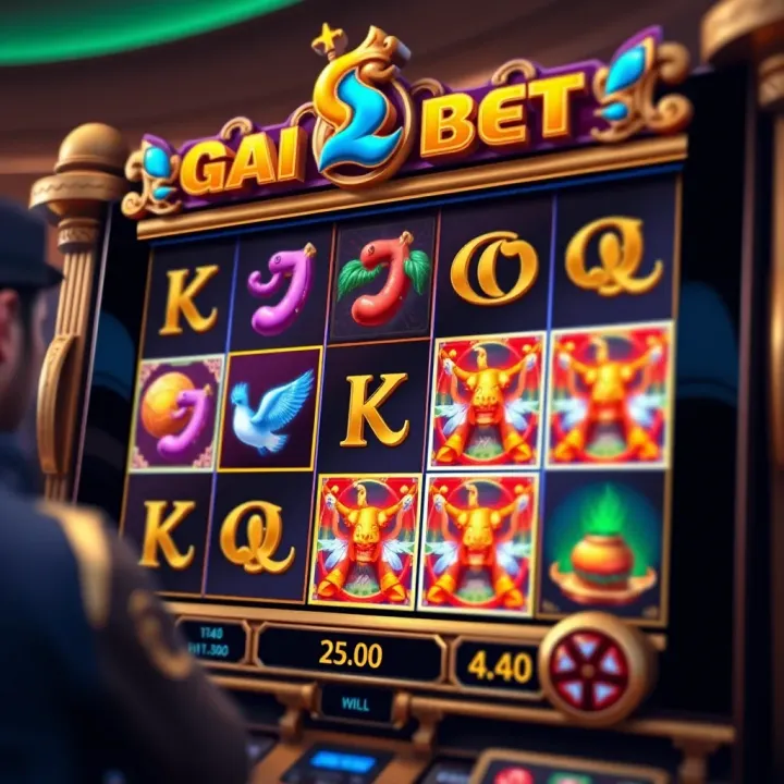 Screenshot of BangBet Gates of Olympus slot game interface showing vibrant symbols and reels