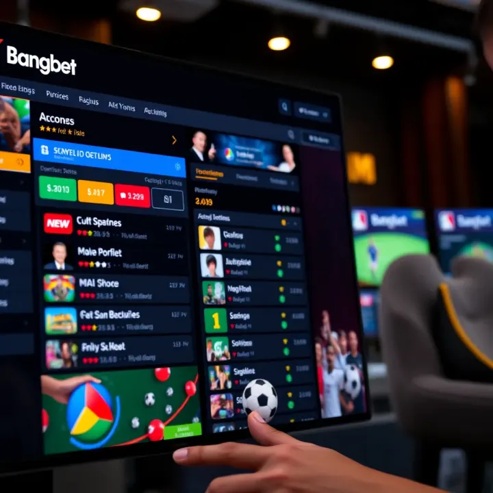 User interface of Bangbet Malawi showing various sports betting options