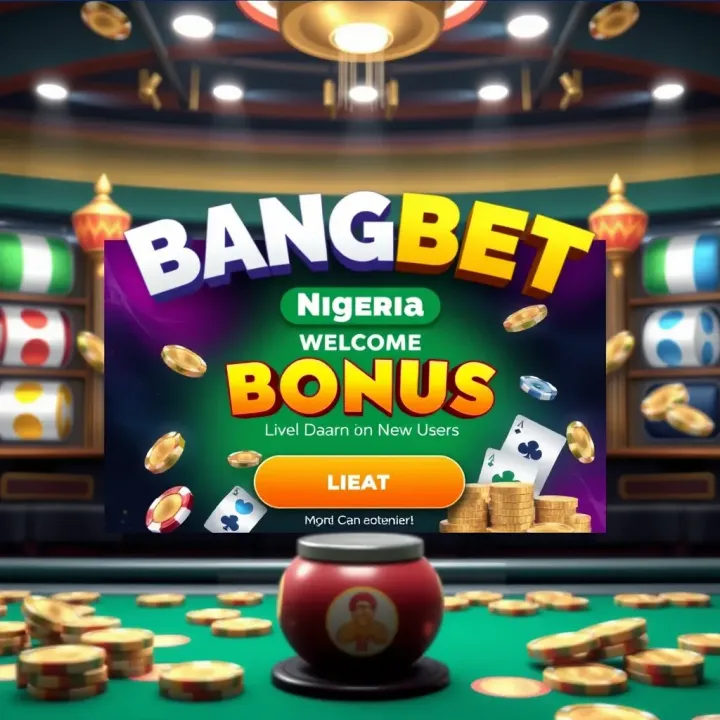 Illustration showing the BangBet Nigeria welcome bonus offer with colorful elements and Nigerian currency symbols