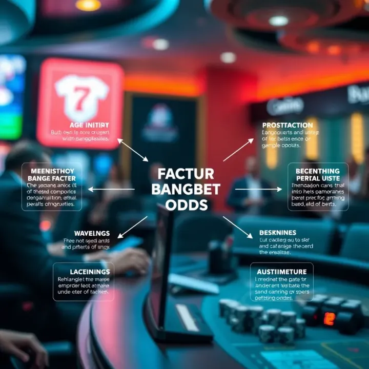 Diagram explaining how factors influence betting odds and decision making