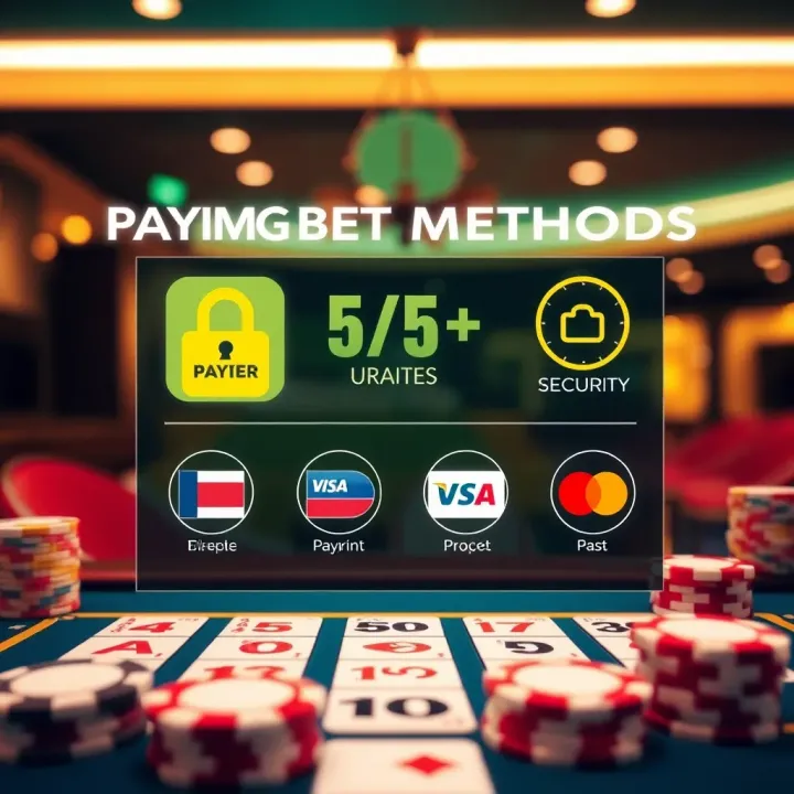 Secure transaction icons with various payment methods available on BangBet