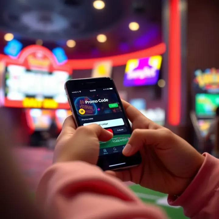 User entering BangBet promo code during account signup on smartphone