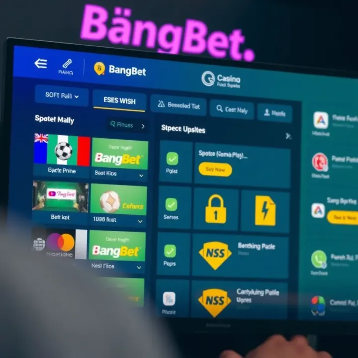 A digital interface showing sports betting options with secure payment icons