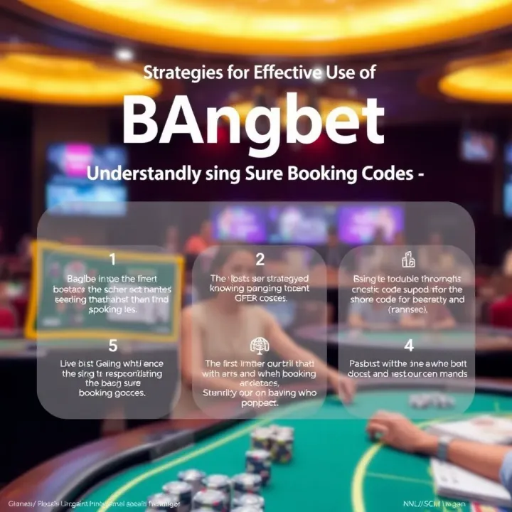 Strategies for Effective Use of Bangbet Sure Booking Codes Graphic showing tips and strategies for using sure booking codes effectively