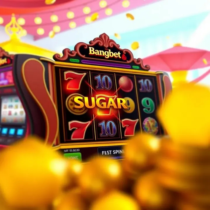 Screenshot of Bangbet Sugar Rush demo showcasing free spins activation and bonus features