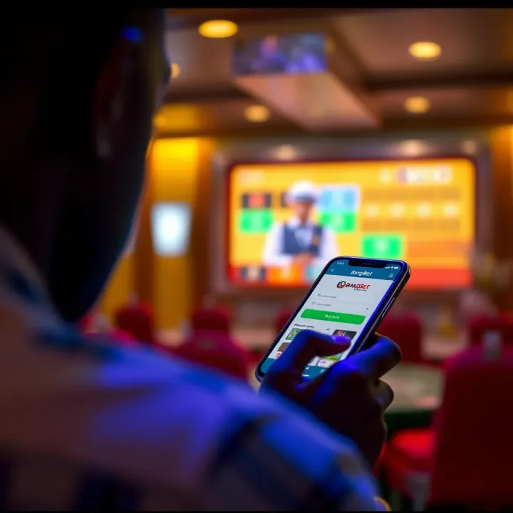 User accessing BangBet platform securely on a smartphone in Nigeria