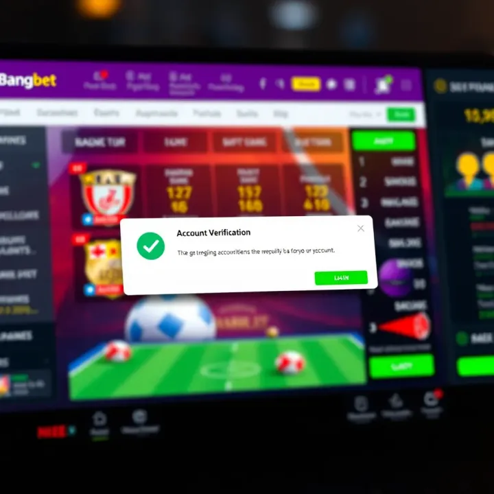 Verification confirmation on a digital betting account dashboard