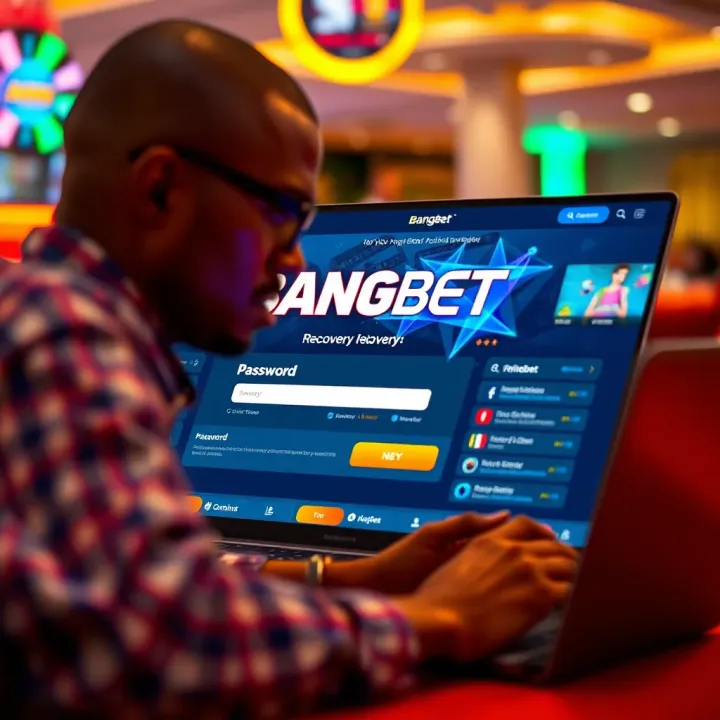 Nigerian user accessing BangBet website for password recovery