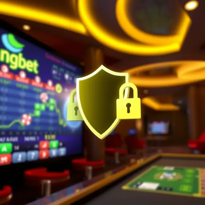 Secure account protection with shield and padlock icons for online betting