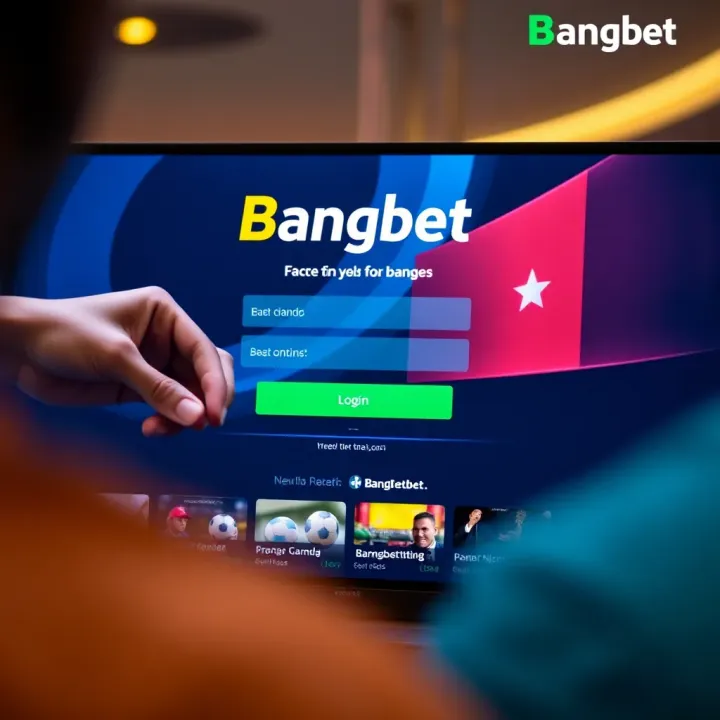 User entering login credentials on Bangbet sports betting platform