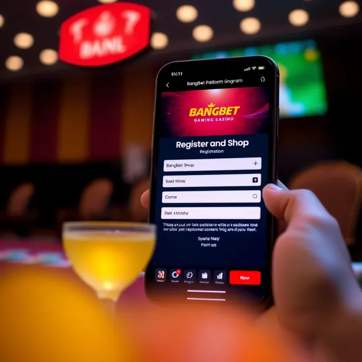Mobile screen displaying BangBet old platform registration page with form fields