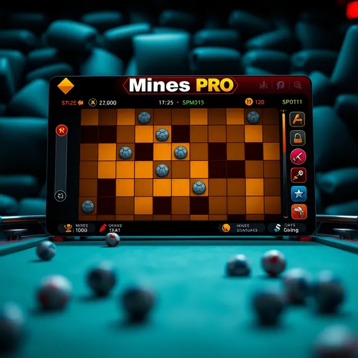 Mines Pro Gameplay Interface on BangBet Screenshot of Mines Pro interface on BangBet displaying game grid and mines