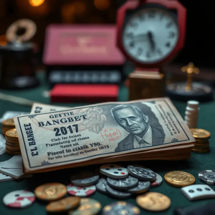 Vintage betting tickets and traditional Nigerian currency illustrating classic betting methods