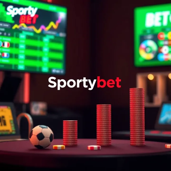 Visual representation of SportyBet's market presence in Nigeria with betting icons and growth indicators
