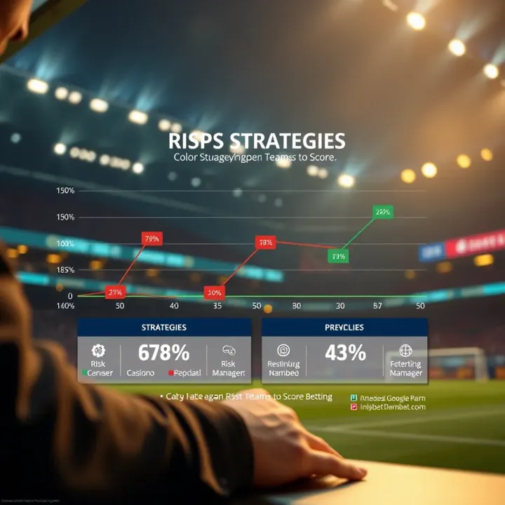 Graph showing strategies and risk management tips for both teams to score betting