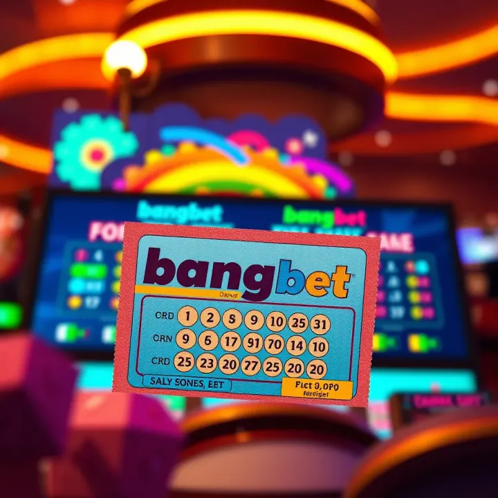 Illustration of a vibrant lottery ticket and digital notifications symbolizing daily BangBet draws in Nigeria