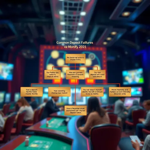 Flowchart showing common reasons for deposit failures on Bangbet using Monnify