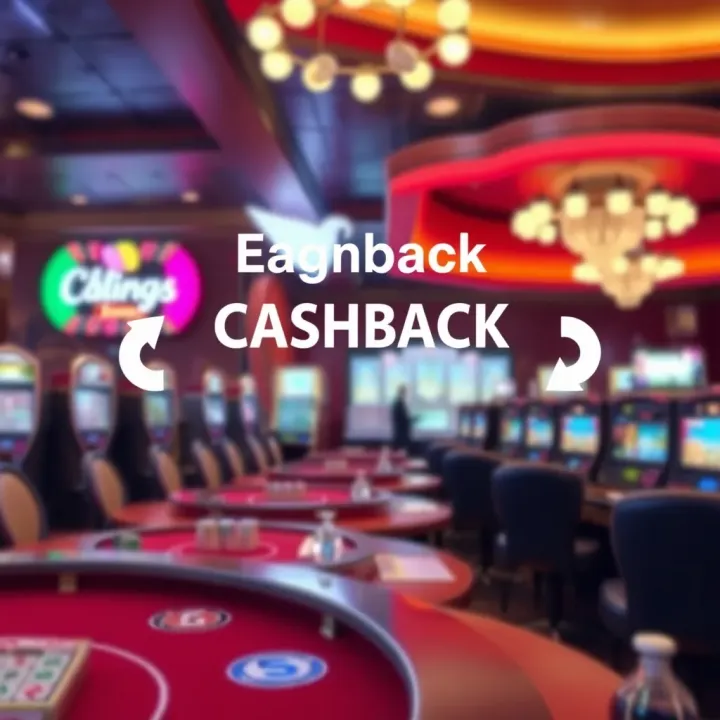 Illustration showing the concept of cashback rewards with arrows and currency symbols